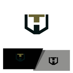 creative and simple Letter TH logo