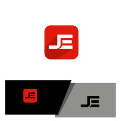 modern and creative Letter JE logo