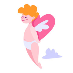 Cute little cupid for valentine day