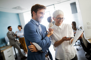 Business people conference and meeting in modern office