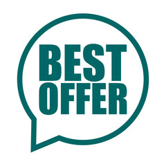 green vector banner best offer