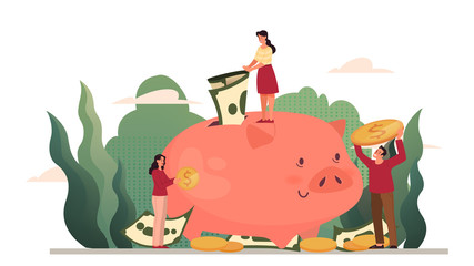 Fototapeta premium Isolated vector illustration of money protection concept