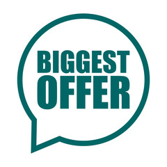 green vector banner biggest offer