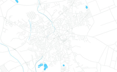 Bijeljina, Bosnia and Herzegovina bright vector map