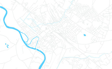 Obraz premium Prijedor, Bosnia and Herzegovina bright vector map