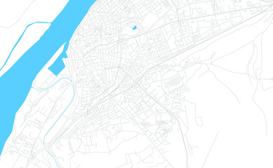 Fototapeta premium Ruse, Bulgaria bright vector map