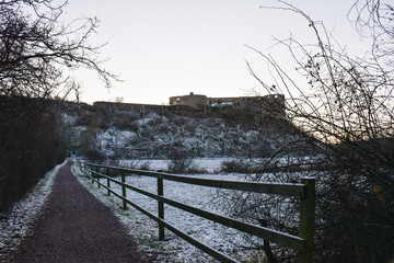 Footpath to the Castle by Borgholm in Sweden