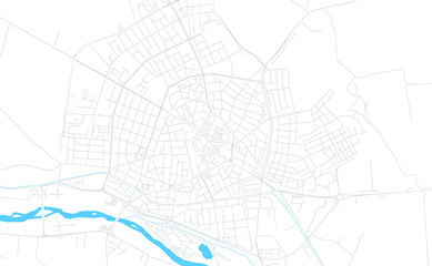Fototapeta na wymiar Pazardzhik, Bulgaria bright vector map
