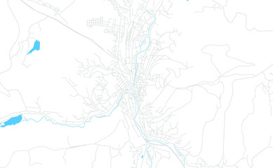 Obraz premium Gabrovo, Bulgaria bright vector map