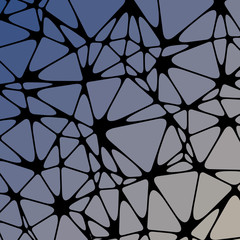 Abstract Low Polygon gradient Generative Art background illustration