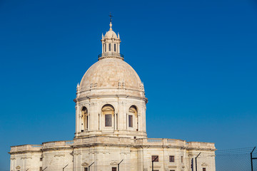 Fototapeta na wymiar National Pantheon, the Church of Santa Engracia, located in the Alfama neighborhood