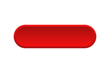 Vector red buttons isolated. Blank red menu button. Click icon vector. Subscribe button icon. Round button. Red button.