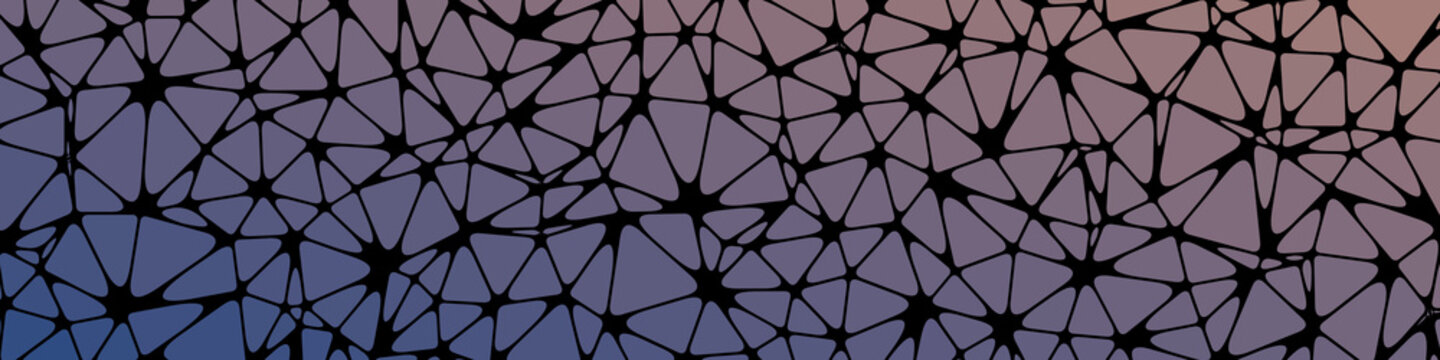 Abstract Low Polygon gradient Generative Art background illustration