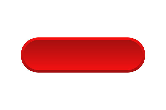 Vector red buttons isolated. Blank red menu button. Click icon vector. Subscribe button icon. Round button. Red button.