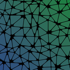 Abstract Low Polygon gradient Generative Art background illustration