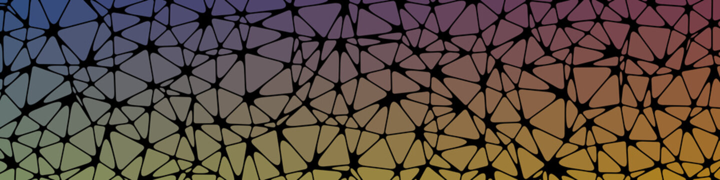 Abstract Low Polygon gradient Generative Art background illustration