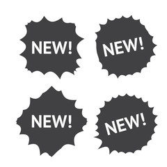 Stickers for New product tags. New labels or sale banner