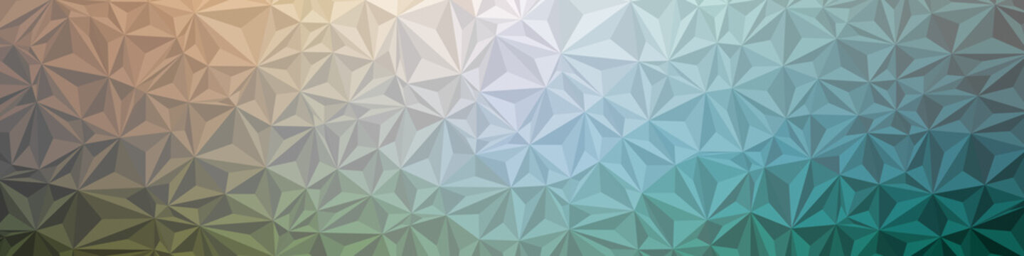 Abstract Low Polygon gradient Generative Art background illustration