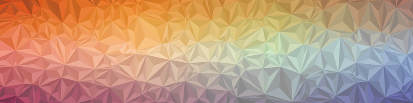 Abstract Low Polygon gradient Generative Art background illustration