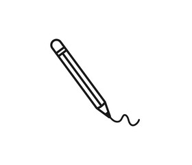 Create icon, pencil art icon vector 