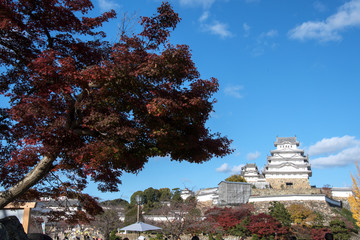 Himeji Castle the Unesco world heritage site in Himeji City Japan in autumn