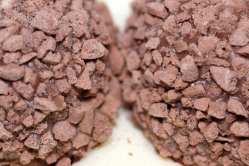 Round chocolate candies