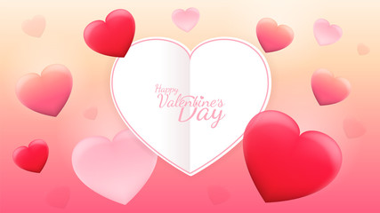 Happy Valentine's Day Background. Vector EPS 10