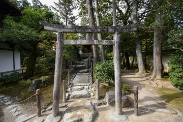 Ginkaku-ji Silver Pavilion during the autumn season in Kyoto