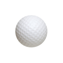 Golf ball isolated on white