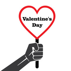 Happy Valentines Day poster design