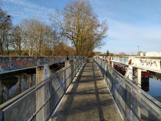 Iron Bridge Canal Du Midi Auzeville Tolosane 