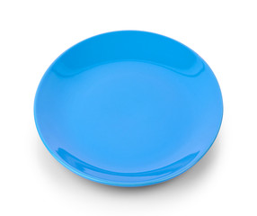 empty plate isolated on white background