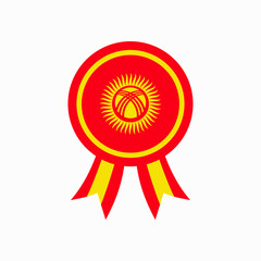 Kyrgyzstan flag vector. can be used for Independence Day celebrations or other events