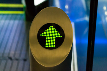 Moving escalator in the Mall