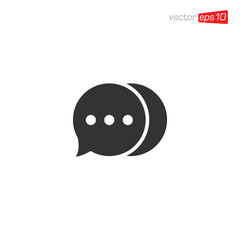 Chat Message Icon Design Vector
