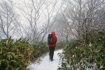 Mt. Ishizuchi in Winter.