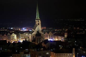 Fototapeta premium Church sv. Bartoloměje in Pilsen