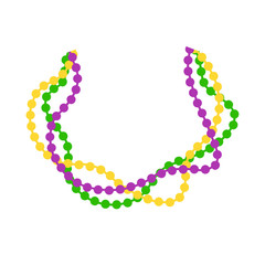 Fototapeta Clipart Beads for Mardi Gras Svg files obraz