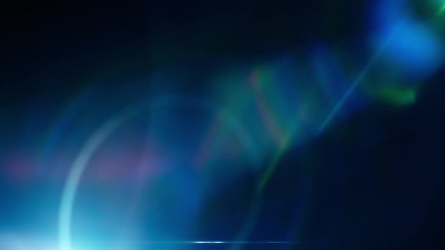 Lens flare light and bright glow over black background. Abstract overlay filter