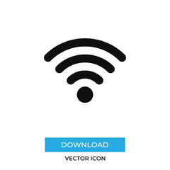 Wifi vector icon, simple sign for web site and mobile app.
