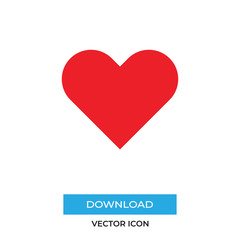 Heart vector icon, simple sign for web site and mobile app.
