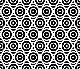 Abstract geometric pattern. A seamless vector background. White and black ornament. Graphic modern pattern. Simple lattice graphic design