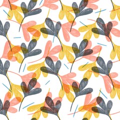  pattern with autumn leaves