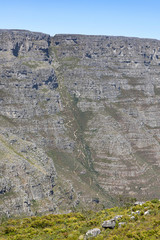 Platteklip Gorge hiking trail on Table Mountain
