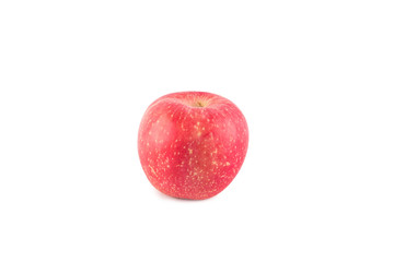 red apple on white background fruit agriculture food isolated