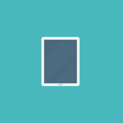 white flat tablet icon