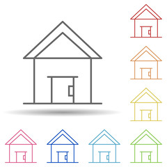 House, holland in multi color style icon. Simple thin line, outline vector of halloween icons for ui and ux, website or mobile application