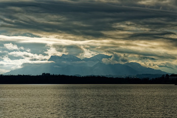 Impression vom Chiemsee im Herbst