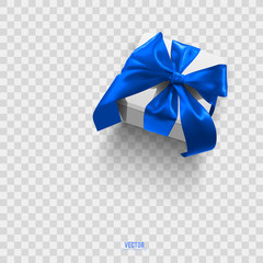 gift box with blue bow