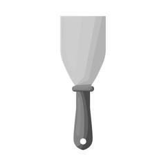 Isolated object of spatula and scraper icon. Web element of spatula and trowel stock vector illustration.
